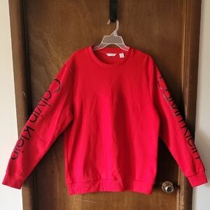 Calvin Klein Bold Red Crewneck Sweatshirt